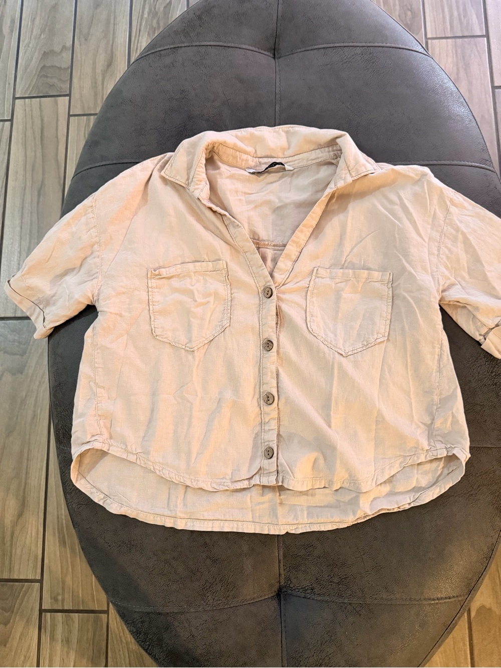 Zara Short-Sleeve Button-Down Shirt